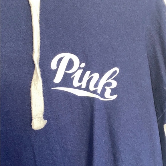 PINK navy blue hoodie - Picture 4 of 5
